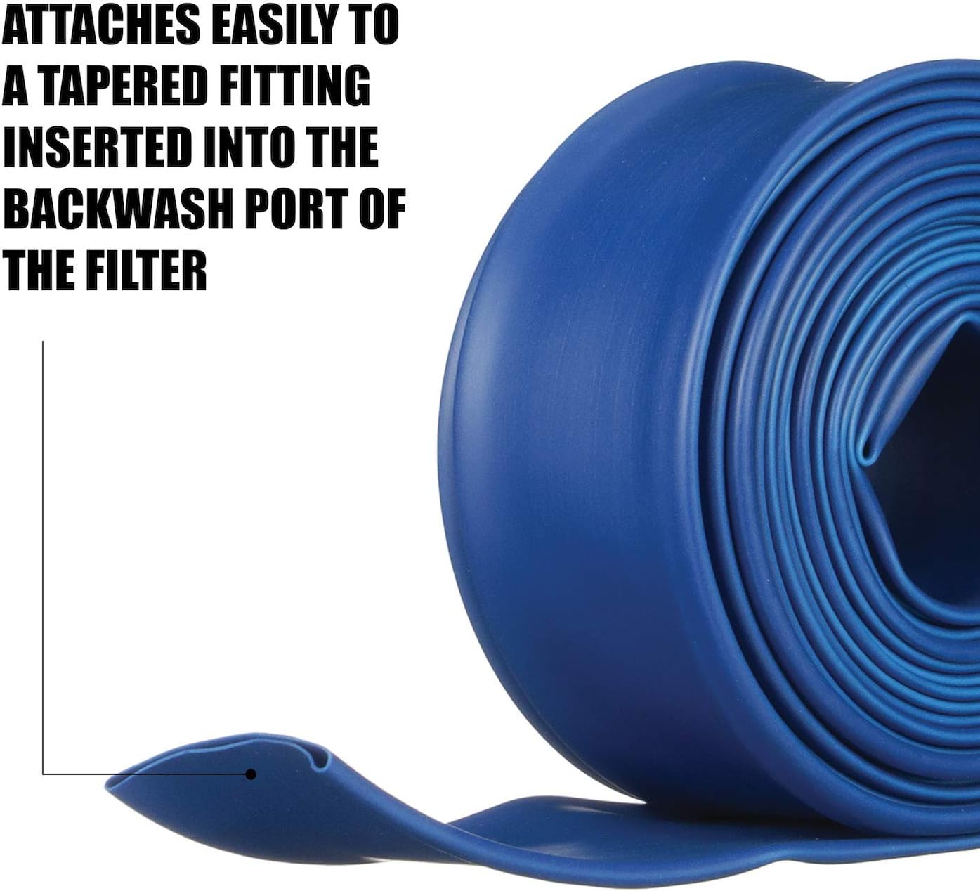 Blue Devil 25-Foot Backwash Hose for Pool with Hose Clamp, 1-1/2" W x 25' L : Garden Hoses : Garden & Outdoor