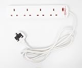 Daewoo BS1363/A 3 Pin Plug 4 Gang Extension Lead 2M Surge Protected view 2