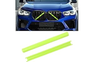 Aojezoor Compatible with BMW Grill Inserts Trims G01 G02 G05 G06 G07 F15 F16 F25 F26 E70 For X3 X4 X5 X6 X7 Series Compatible with BMW V Brace Wrap Covers Green Grill Stripes Wrap Accessories