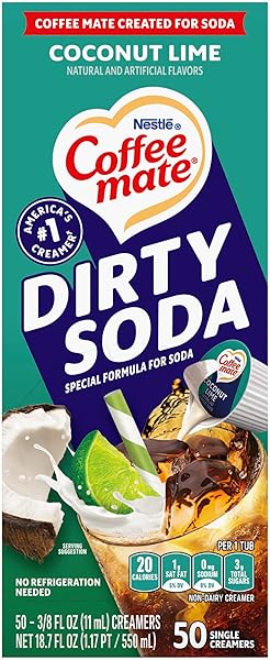 NESTLE COFFEE MATE LIQUID COFFEE CREAMER SINGLES, DIRTY...