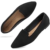 DREAM PAIRS Women's Pointed Toe Slip-On Dressy Flat Shoes Comfortable Business Casual Dress Shoes for Office Work