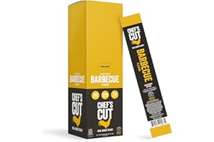 CHEF'S CUT REAL JERKY Chef's Cut Chicken Snack Sticks, Barbecue, High Protein Meat Snack, Individually Wrapped, 7g Protein and 60 Calories, Gluten Free - 1 Ounce (Pack of 16)