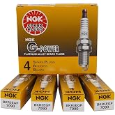 NGK 7090 BKR5EGP G-Power Spark Plug, Pack of 4 | Replaces SP468 41-800 696202 AGSP32FSM 4503 4507 4701 IK16TT PK16TT PQ16TT 4202 6702 6726 6730 FR8DPX FR7DPP30T FR8DPP30T.