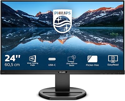 Philips 243B9 24 Inch FHD IPS Monitor 75Hz 4ms USB-C Dock Height Adjust Speakers