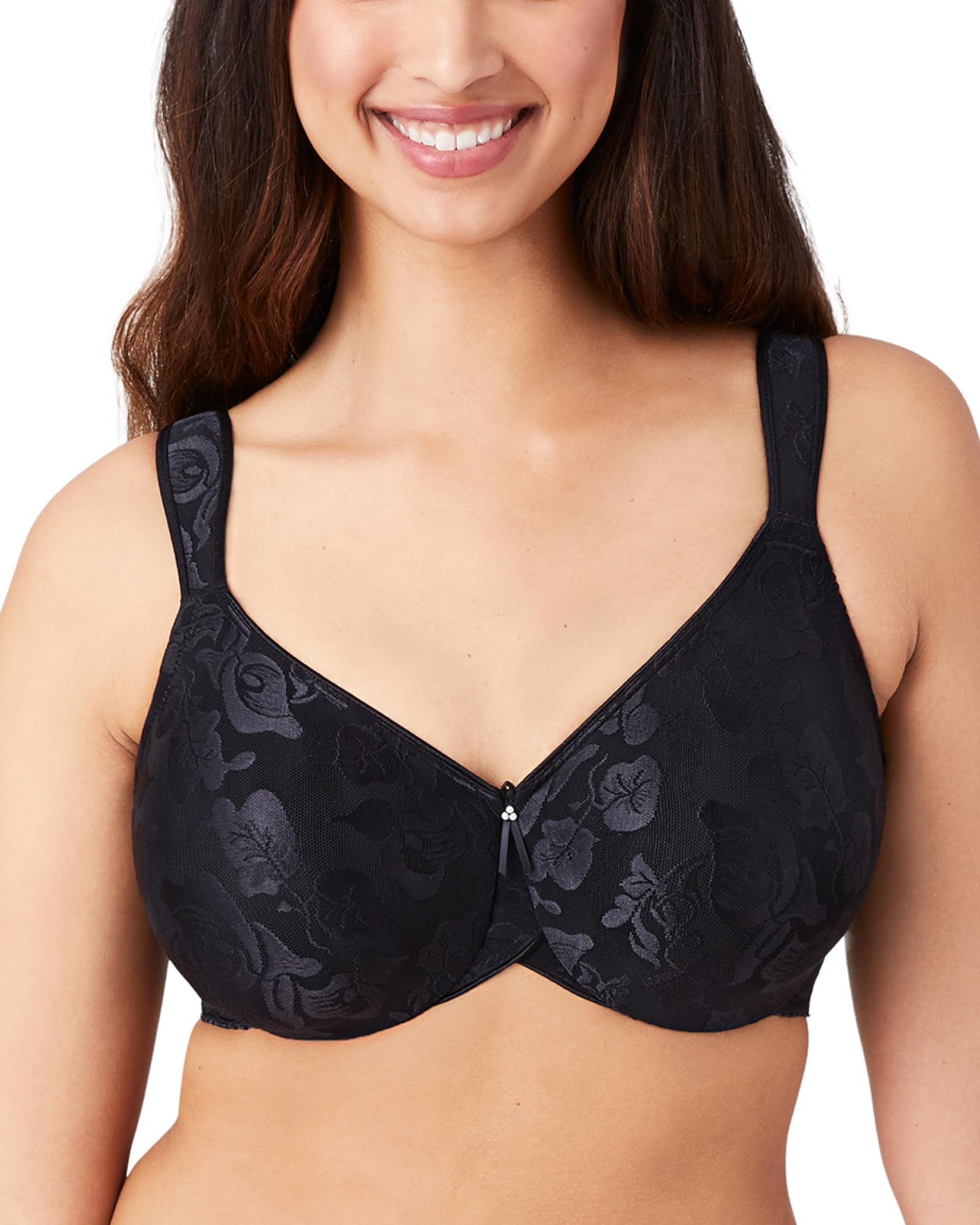 Photo 1 of Wacoal Women's Awareness Unlined Full Figure Underwire Bra, Black, 42DD