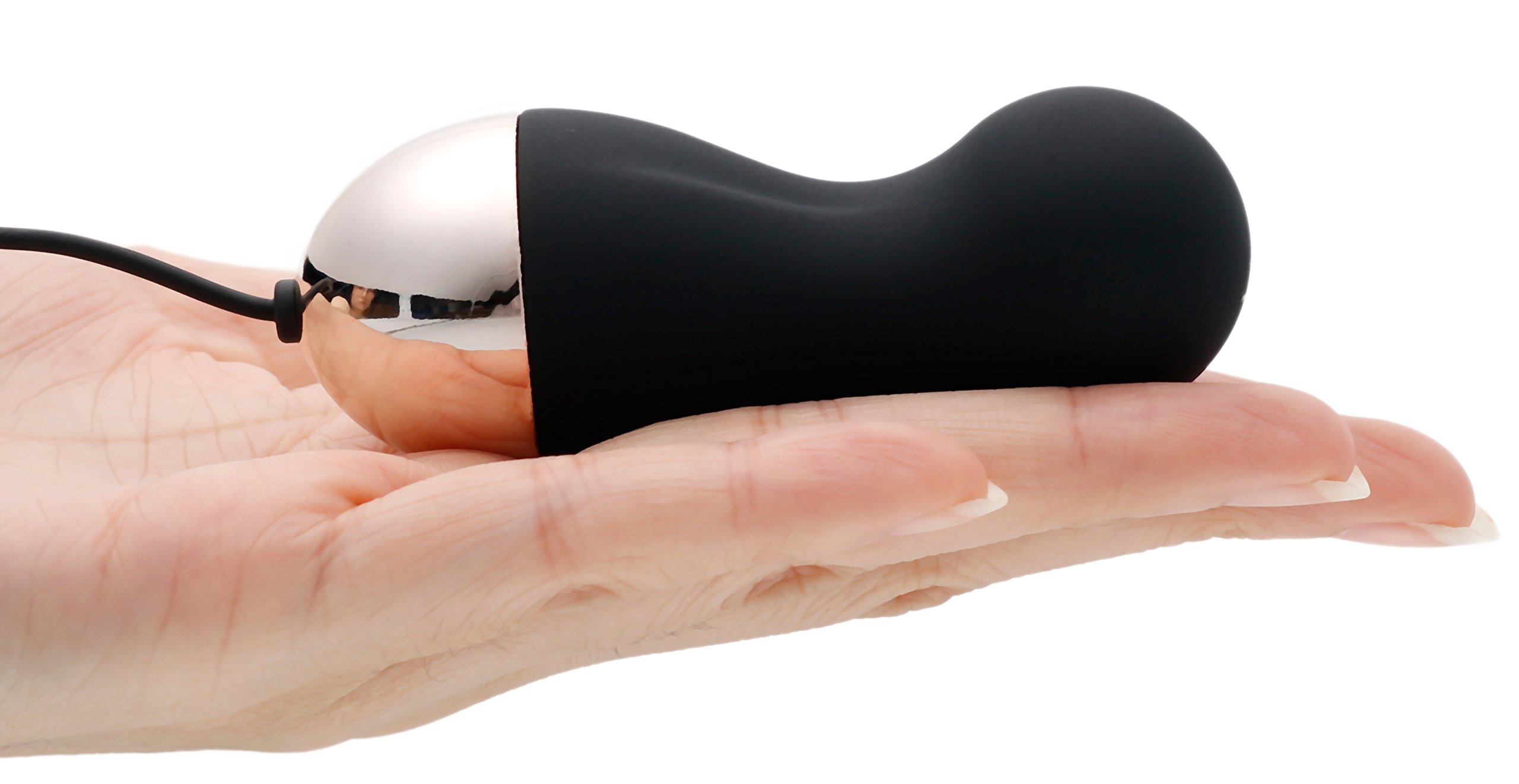 Badboy Wireless Remote Control Beads Egg Vibrator Black Silicone G-spot Vibrating Bullet Viberate for Women Couple Rechargeable&Waterproof