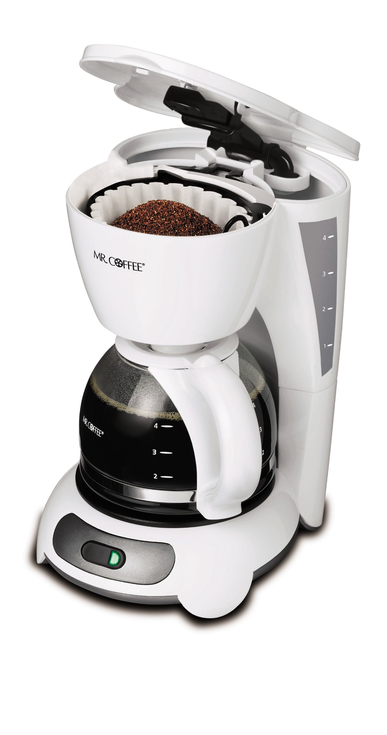 Mr. Coffee 4Cup Switch Coffee Maker, White Amazon