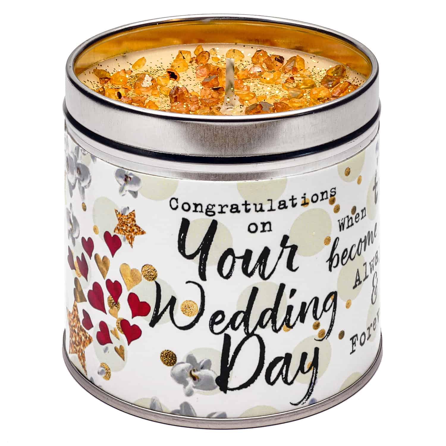 Best Kept Secrets Wedding Day Tin Candle