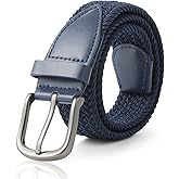 AWAYTR Boys Elastic Braided Belt - Pin Buckle Stretch Golf Baseball Belt for Boys and Girls Aged 4-12 Years