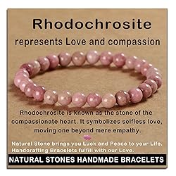 AD Beads Handmade Gemstone Stretch Elastic Bracelet
