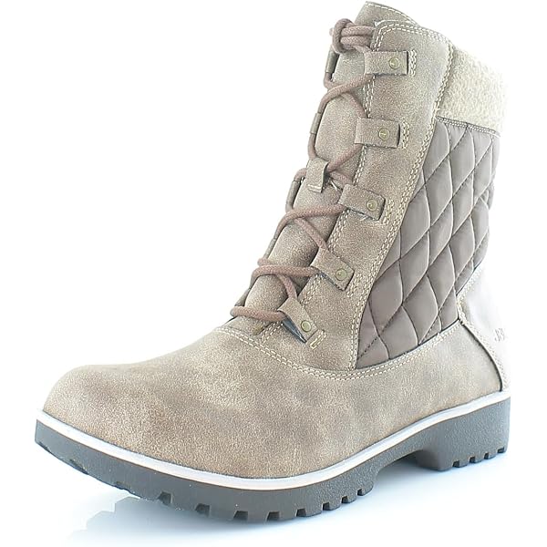 JBU Westwood Women's Motorcycle Ankle Boots - Water Resistant, Distressed Vegan Leather, APMA Certified - Taupe, Size 6 - View #8