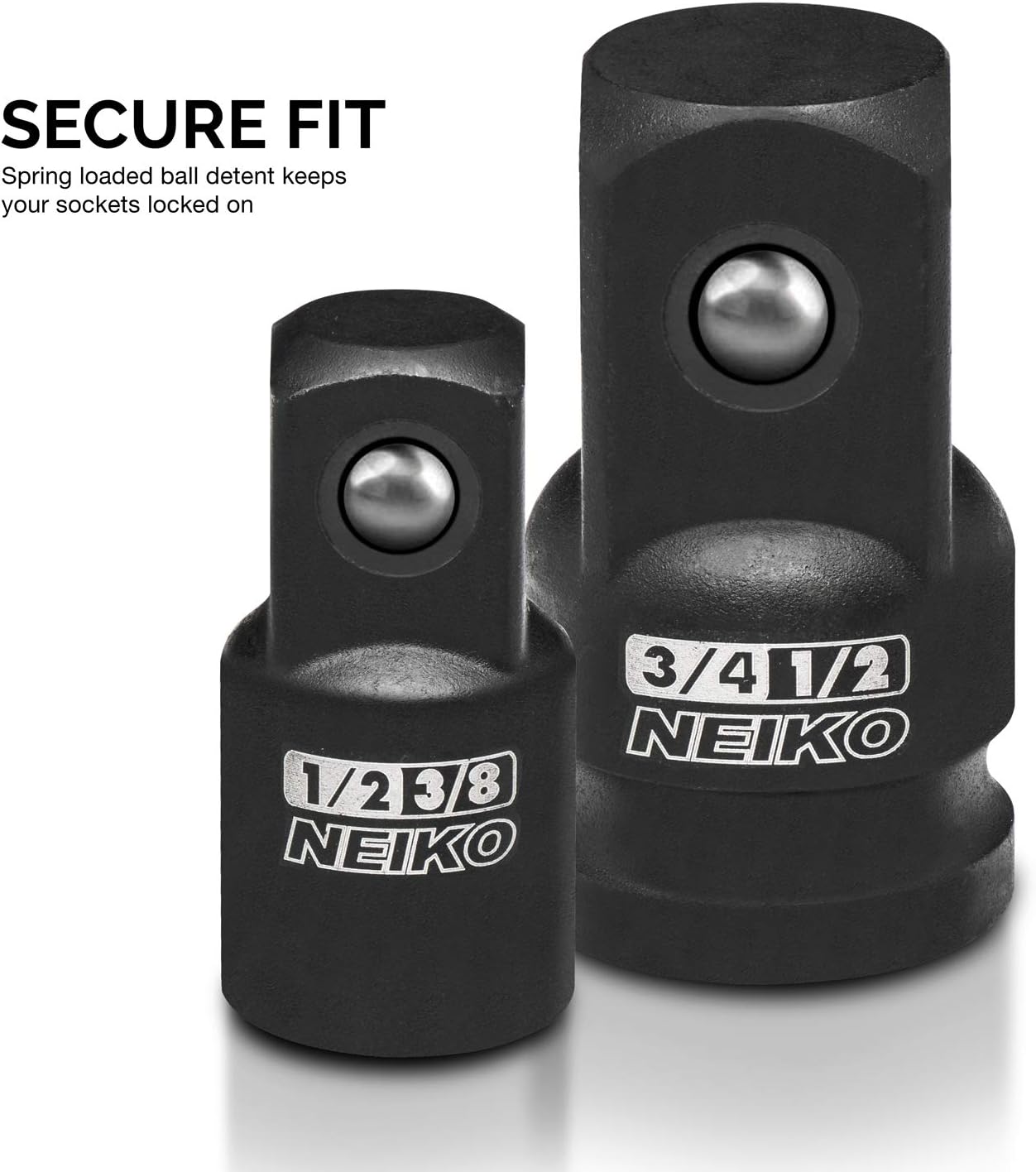 Neiko 30249A Impact Adapter and Reducer Set, Chrome Vanadium Steel | 5-Piece Set for Impact Driver Conversions: Home Improvement