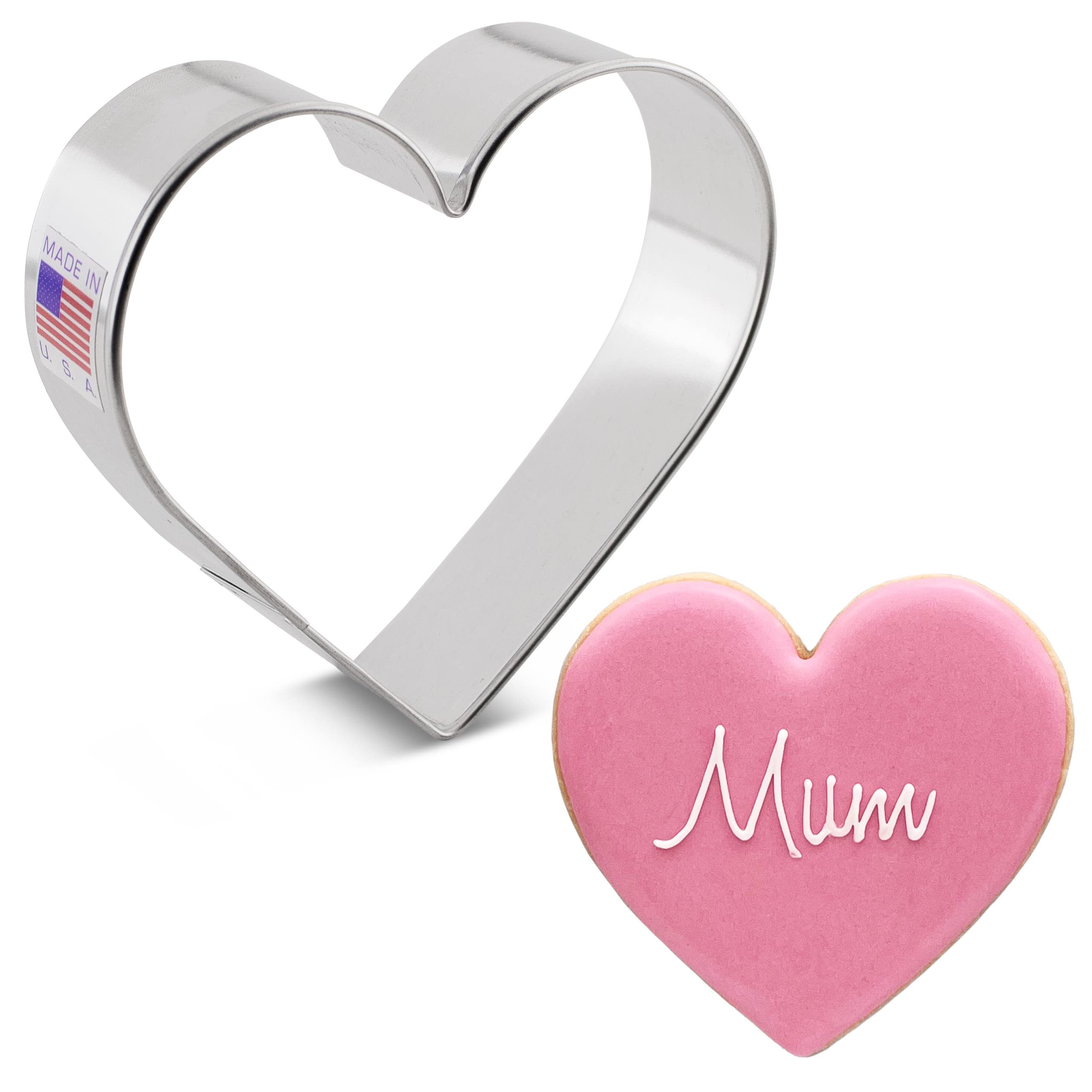 Heart Cookie Cutter 8.5 cm Mother's Day Heart Made in USA by Ann Clark