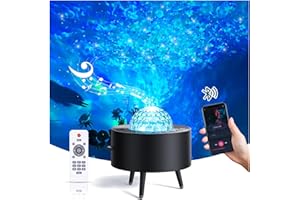 Nurluce Galaxy Star Projector Night Light for Kids Large Coverage Bluetooth Music Speaker Timer Star Projector Brithday Christmas Gift for Childrens Bedroom Decor Lights