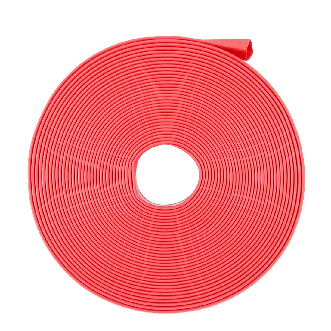 Unifizz Heat Shrink Tubing 11mm Dia 17mm Flat Width 2:1 Ratio Shrinkable Tube Cable Sleeve 5m - Red