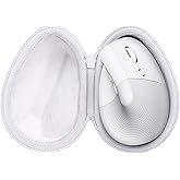 co2CREA Hard Case Replacement for Logitech Lift Vertical Ergonomic Mouse (White Case)