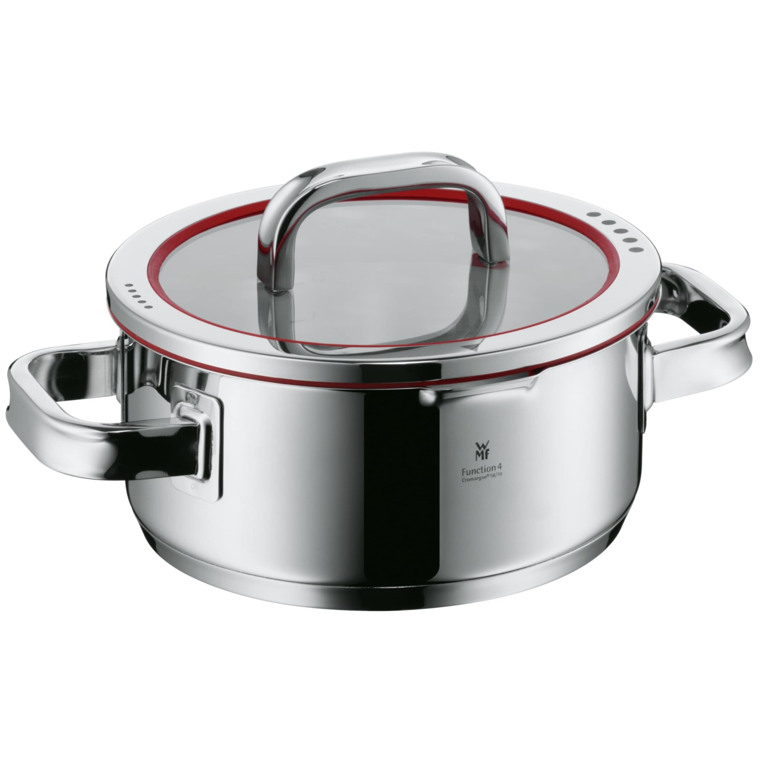 WMF Function 4 18/10 Stainless Steel 20cm Low Casserole with Lid