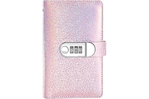 Money Saving Binder | 100 Envelopes Organizer,Cash Saving Binder with Password Lock - for Challenge Allowance Management Home