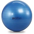 THERABAND Exercise Ball, Stability Ball with 75 cm Diameter for Athletes 6'2" to 6'8" Tall, Standard Fitness Ball for Posture, Balance, Yoga, Pilates, Core, & Rehab, Blue