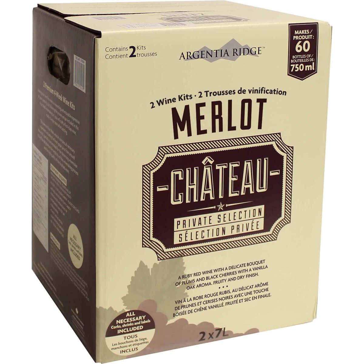 Argentia Ridge Château Private Selection Wine Kit (Merlot) Amazon.ca