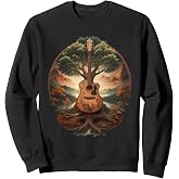 Tree of Life Acoustic Guitar By The Lake Sweatshirt