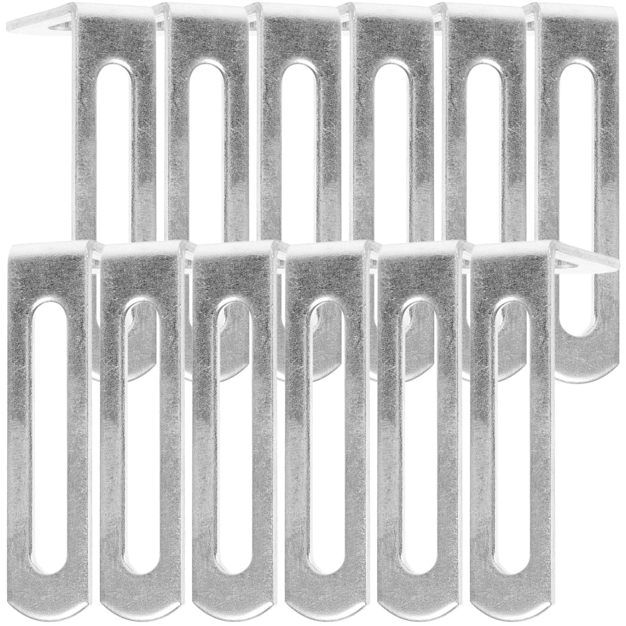Angoily L Brackets for Shelves 20Pcs Slotted Right Angle Corner Braces Heavy Duty Metal Brackets for Wood Furniture Cabinet Support and DIY Projects