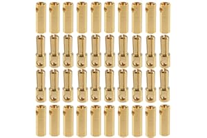 BBRAND LinsyRC 20Pairs Gold-Plated 5.0MM 5MM Banana Plug Bullet Male Female Connector Adapter for RC Lipo Battery ESC Motors