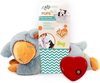 All For Paws Heartbeat Sheep Puppy Calming Toy for Separation Anxiety