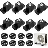 WRINGKIT 8 Pack Rubber Vibration Isolator Mounting Bracket, Anti Vibration | Shock Absorbing Pads for Outdoor Mini Split Air Conditioner Condenser, Ground Stand for AC Units