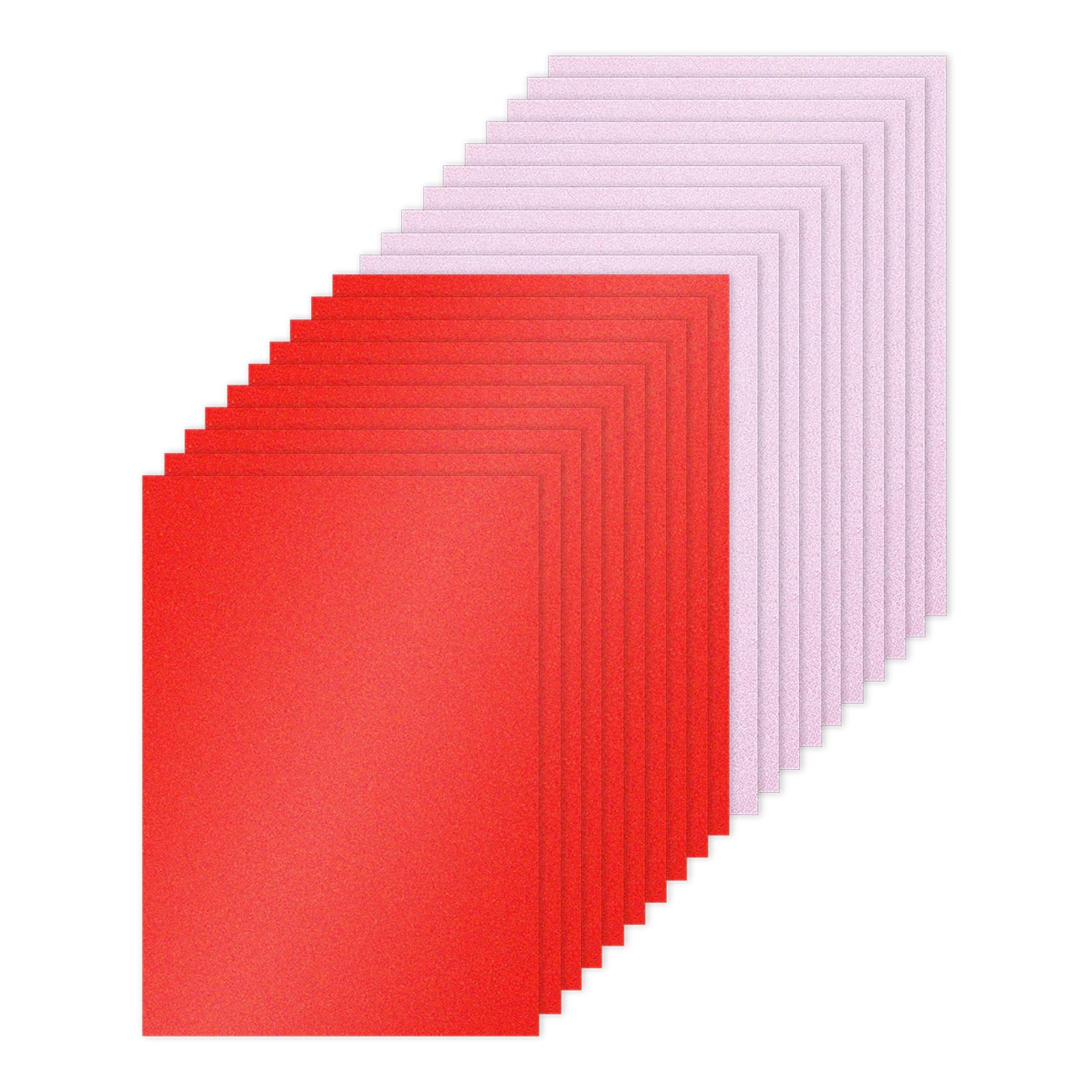 PATIKIL 40Sheets Red/Light Pink Glitter Cardstock Paper, A4(8.3x11.7 Inch) 250gsm Premium Sparkly Paper Craft Cardstock Paper for Scrapbook Card Making DIY Art Projects Wedding Party