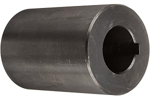 Climax Metals Part RC-100-KW Mild Steel, Black Oxide Plating Rigid Coupling, 1 inch bore, 2 inch OD, 3 inch Length, 5/16-18 x 1/2 Set Screw