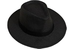 GIROIR Classic Fedora Hats for Men & Women Wide Brim Hat Panama Fedora Hat Unisex