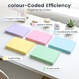 Koogel A6 Flash Cards 300-Piece 5 Colour Blank Study Cards 150gsm 14.8x10.5cm view 2