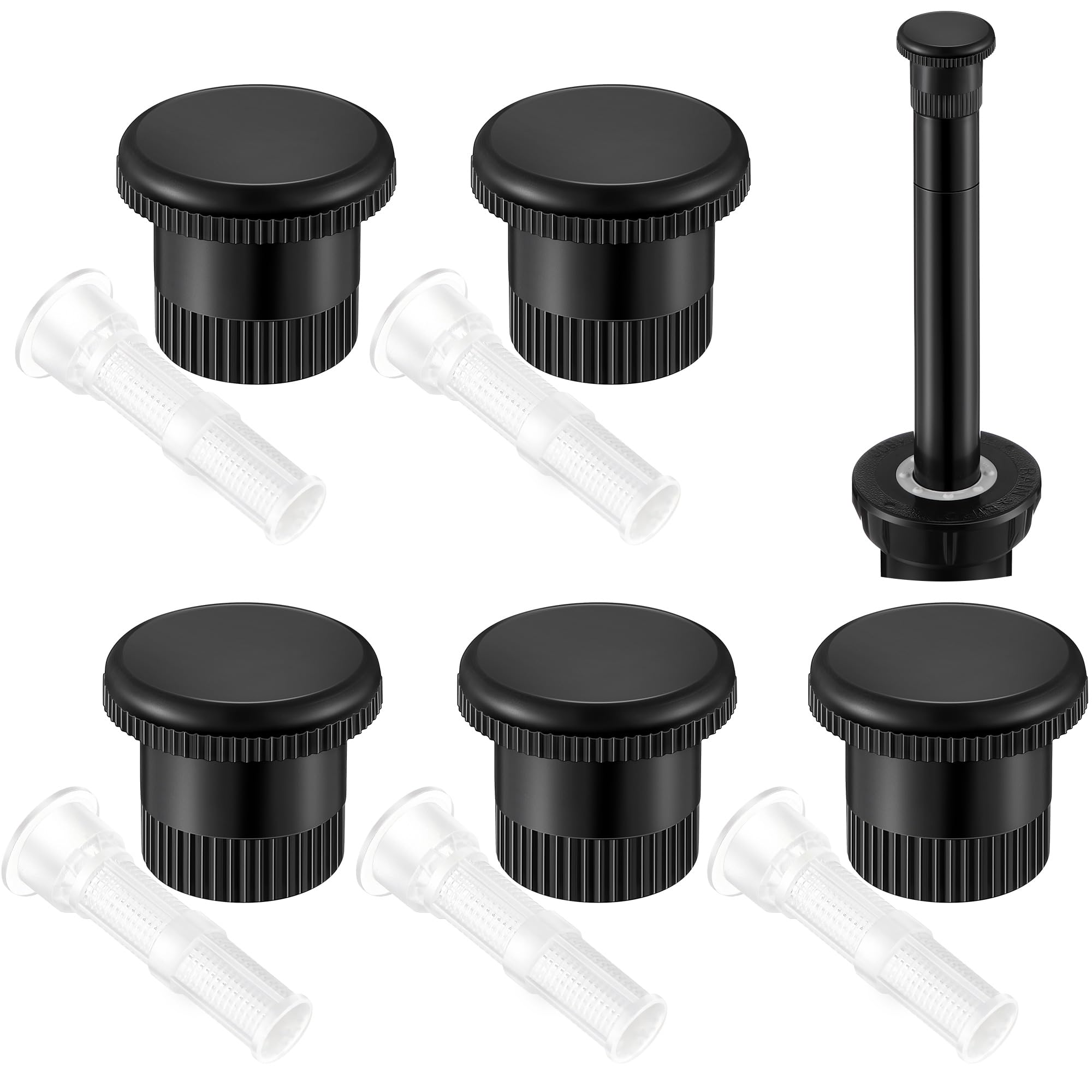 Photo 1 of HappyAlley 5 Pack Spray Shut Off Nozzle Compatible with Hunter Pro Spray PS Ultra Heads 916400sp, Black