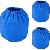 3 Pack VRC2 Cloth Filter for Vacmaster | Fits 1.5 to 3.2 Gallon Wet/Dry Vacuums, Armor All AA155 AA256 AA255 2.5 Gallon Shop VAC Microlined