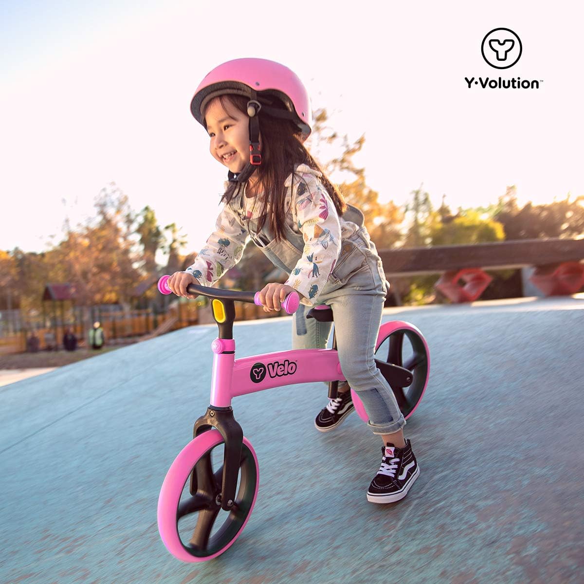 Yvolution Y Velo Toddler Balance Bike | 9", 12" No-Pedal Learning Bike for Kids Age 18 Months to 5 Years: Sports & Outdoors