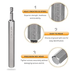 HARFINGTON H12.0 Hex Head Drill Bit Wrench 12mm
