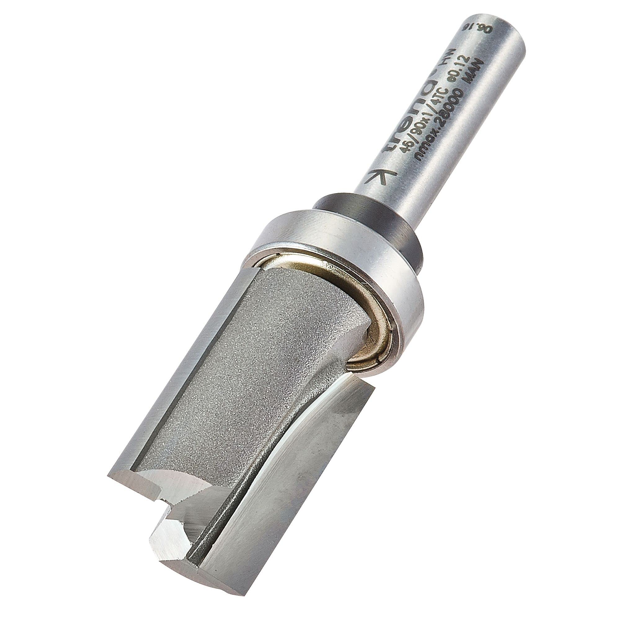 Trend Professional Bearing Guided Profiler, 1/4 Inch Shank, 16mm Cut Diameter, 25mm Cut Length, Tungsten Carbide Tipped, 46/90X1/4TC