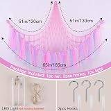 MHJY Toy Hammock Net with LED Light Large Corner Organizer view 4