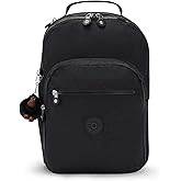 Kipling Women's Seoul 15" Laptop Backpack, Durable, Roomy with Padded Shoulder Straps, Built-In Protective Sleeve, Black Tonal Cu, 12.75''L x 17.25''H x 8''D