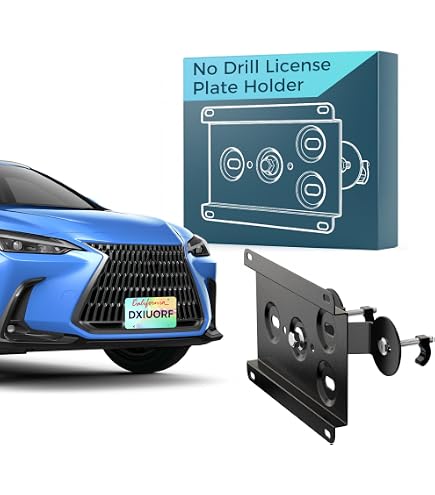 Amazon.com: JIAHCN New Front Bumper License Plate Mount Kit