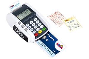 Theo Klein 9360 Payment Terminal with Light & Sound I Battery-Operated Addition to Toy Cash registers I Contactless Payment Function I for Children Aged 3 and Over