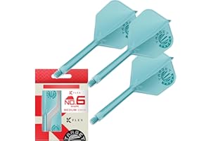 Target Japan Aqua K Flex Dart Flights and Shaft System, No.2/No.6, Pack of 3 Kflex All In One Flight, Exclusive Accessories f