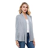 Azules Long Sleeve Open Front Cardigan for Women