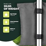 KEPLIN Gazebo Sandbag Weights 4pk Heavy Duty Canopy Tent Anchors Velcro Strap view 5