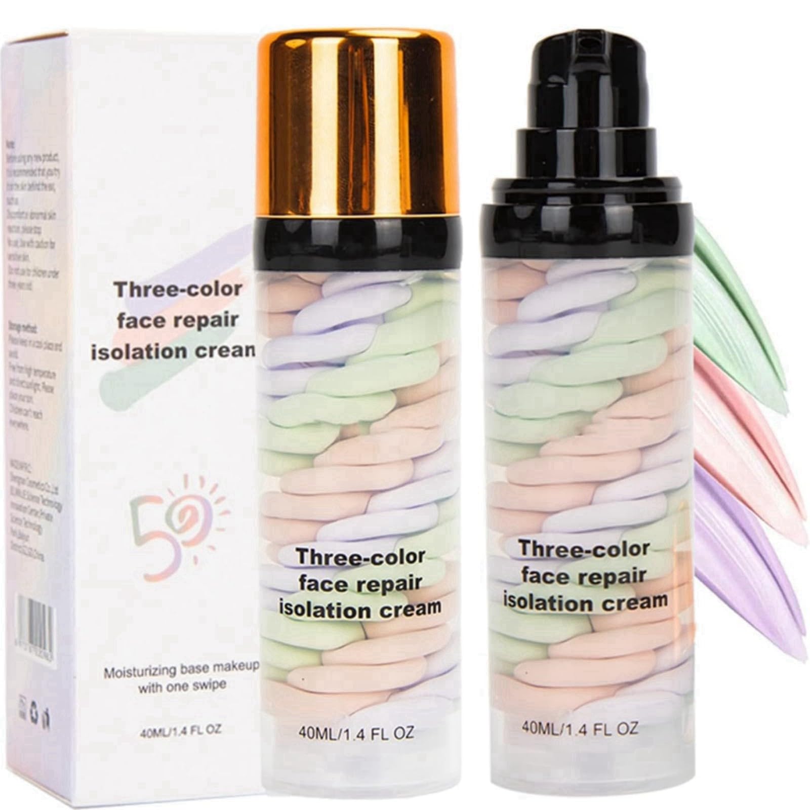 GNORAND One+ Step Mattifying Colour Corrector Primer, For All Skin, Pore Concealer, Face Base, Face Make-Up, Face Primer, Make Up Primer, Waterproof & Longlasting