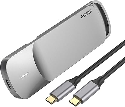 NIMASO Carcasa M.2 NVMe USB C,Caja M.2 NVMe PCIe USB 3.1 Gen2 con