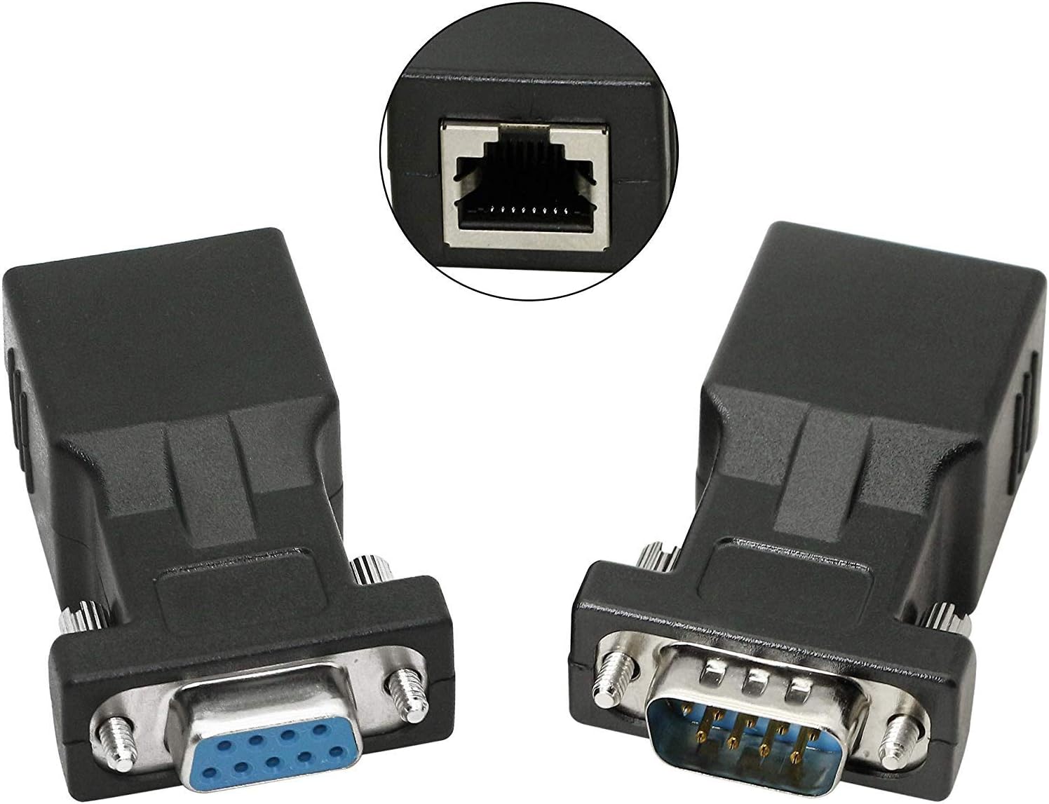DB9 RS232 a RJ45, Cavo adattatore DB9 seriale 9 pin a RJ45 CAT5 CAT6
