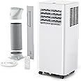 EUHOMY Portable Air Conditioners 8,000 Btu, Quiet Portable Cooling AC Up to 350 Sq.Ft. with Dehumidifier, Fan, Sleep Modes, 3-1 AC Unit with Remote Control & 24H Timer for Bedroom, Room, Apartments