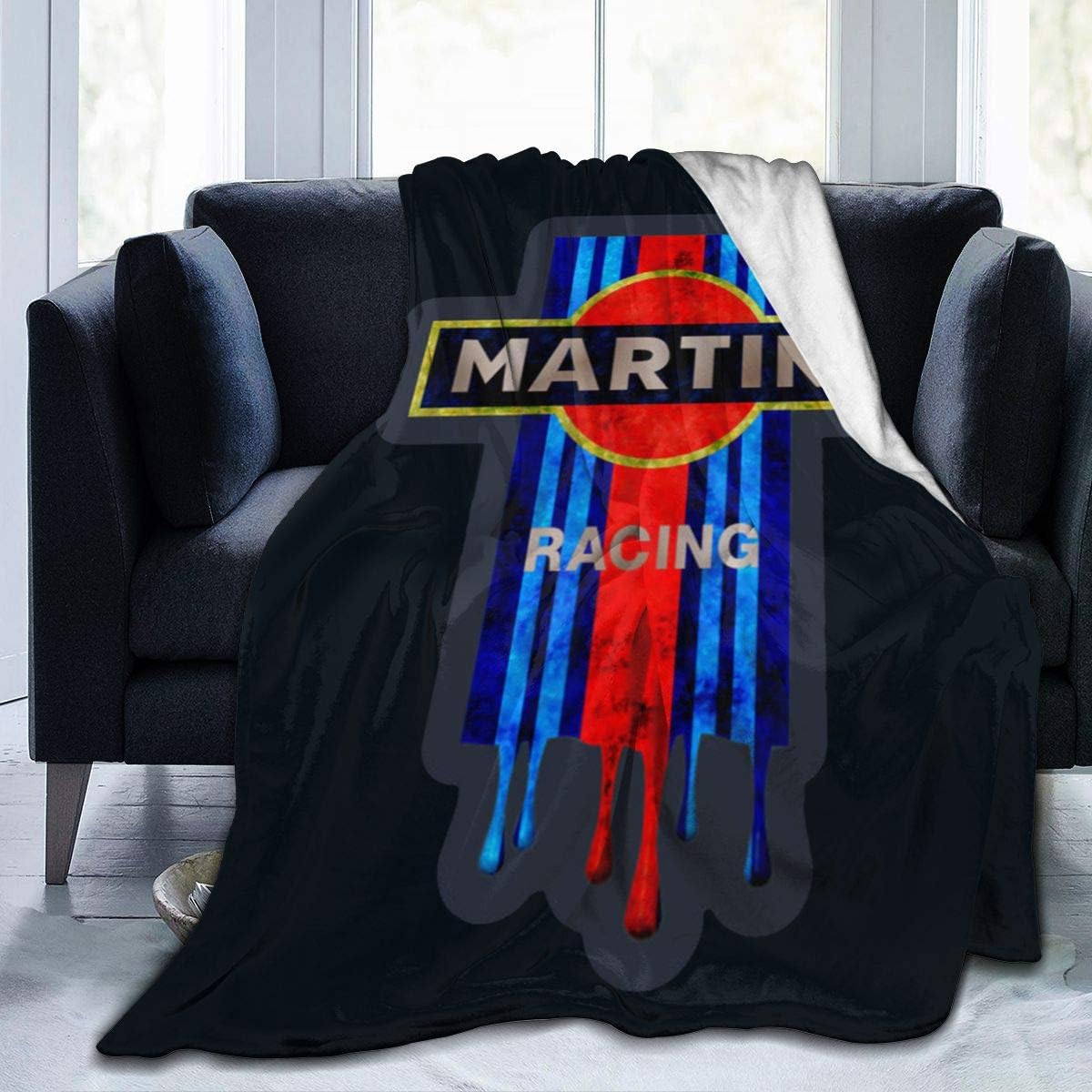 DGGEUER OTEPUWETPEI Vintage Mar-tini Racing Hotel Throw Blanket Ultra-Soft Micro Fleece Blanket Plush Fuzzy Warm Bed Blanket Living Room